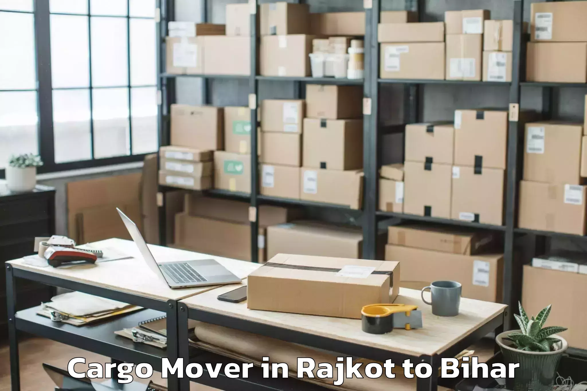 Book Rajkot to Manjhaul Cargo Mover